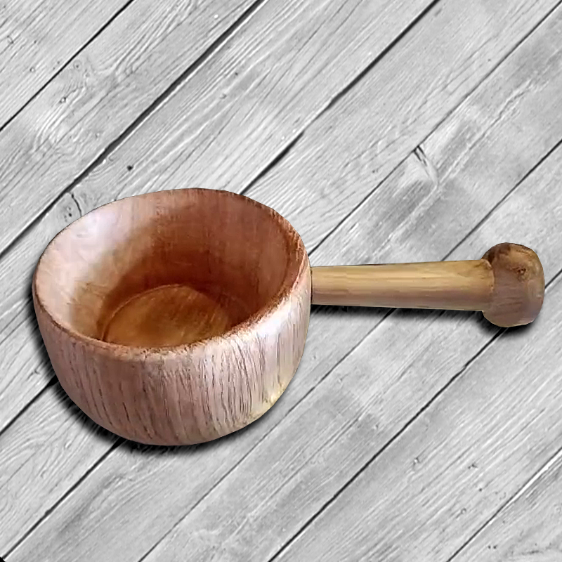 Holztöpchen mit Griff